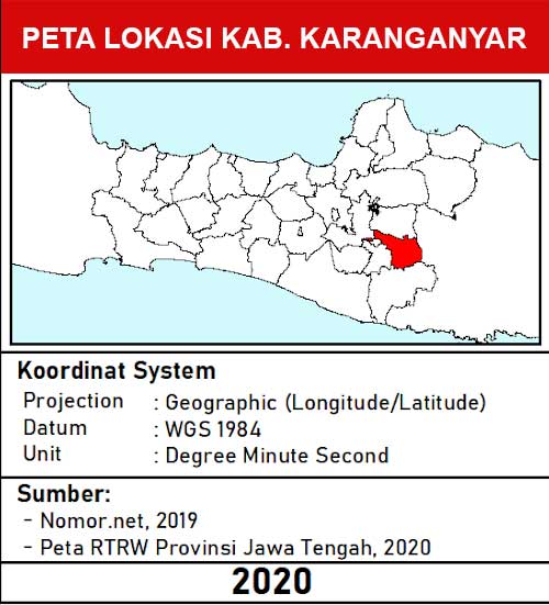 peta lokasi kabupaten karanganyar