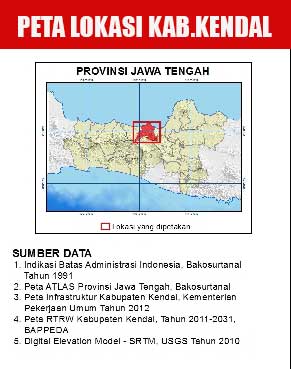 peta lokasi kabupaten kendal