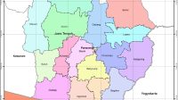 Peta Kabupaten Purworejo lengkap 16 kecamatan