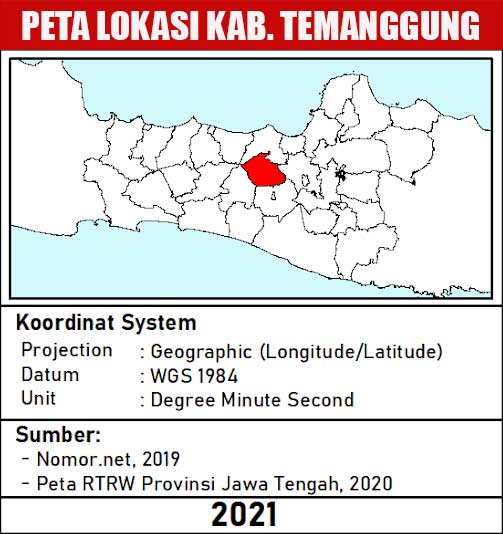 Peta lokasi Kabupaten Temanggung
