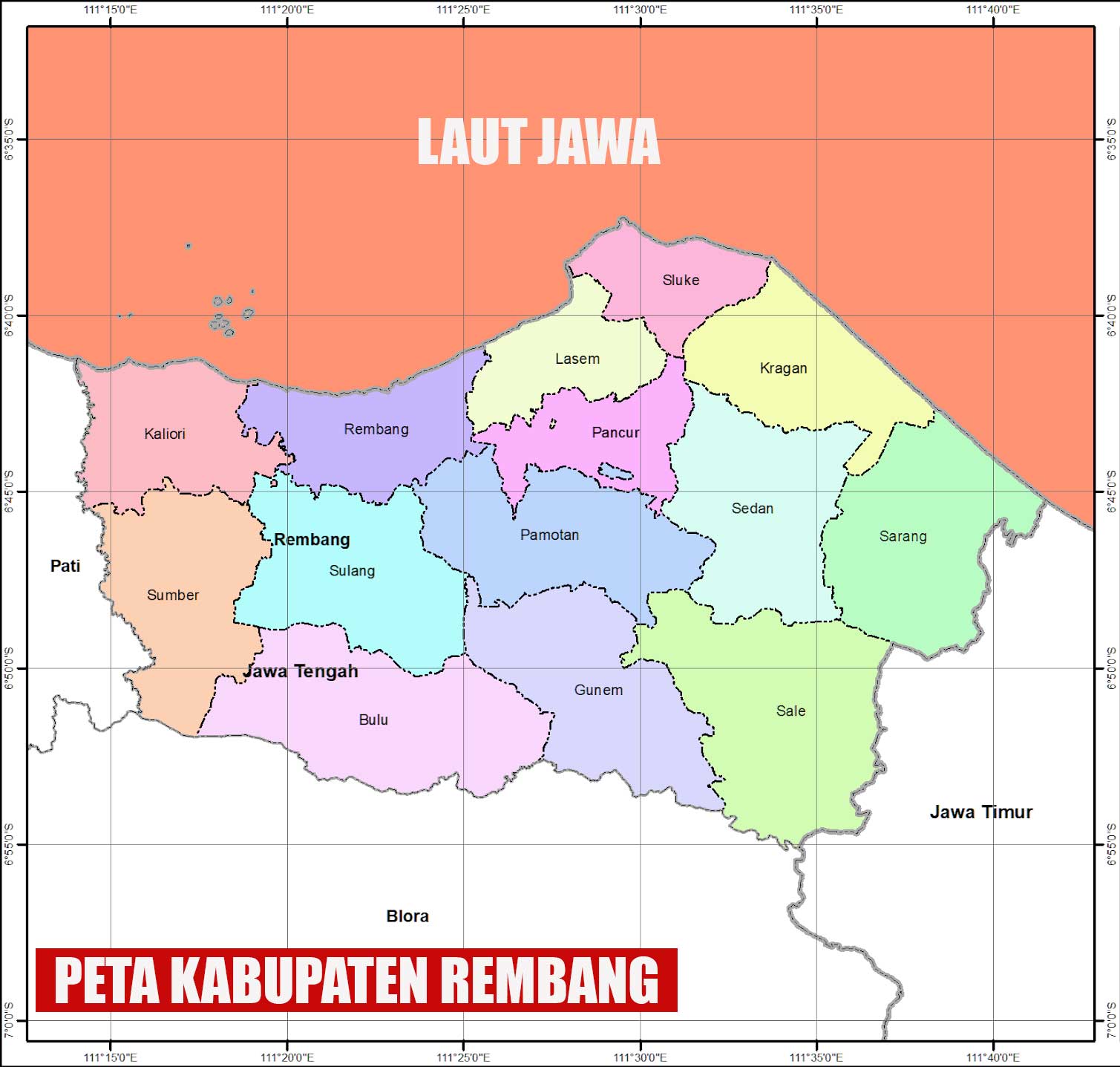 peta kabupaten rembang