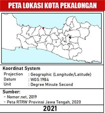 peta lokasi Kota Pekalongan