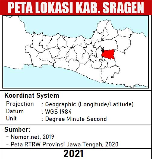 peta lokasi kabupaten sragen