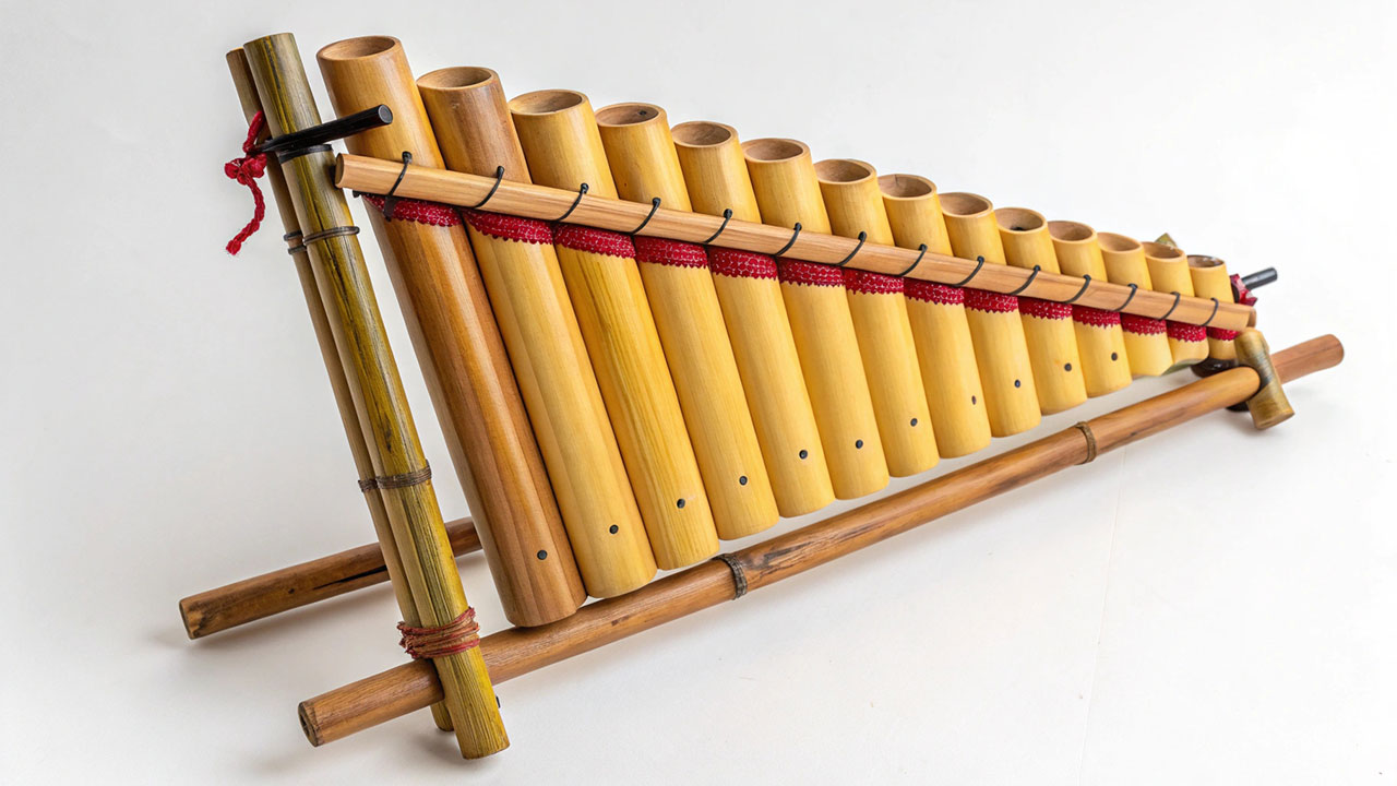 ilustrasi alat musik angklung