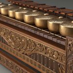 ilustrasi alat musik gamelan