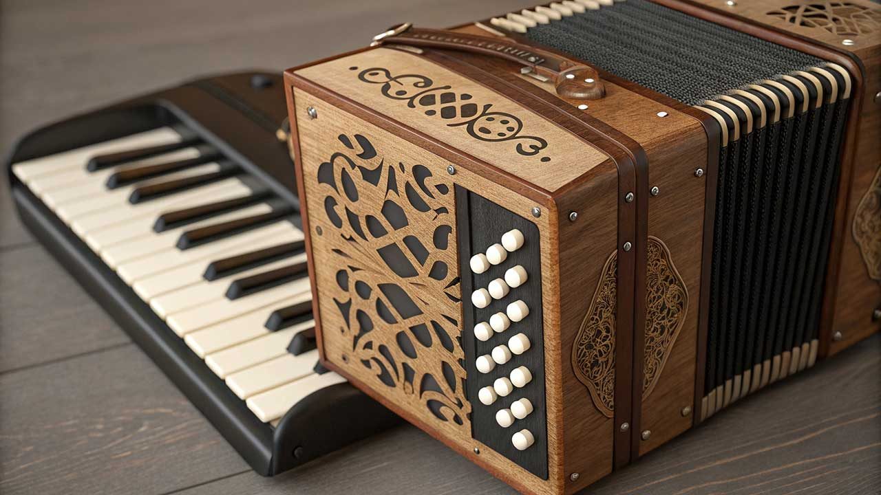 Alat Musik Akordeon Diatonis