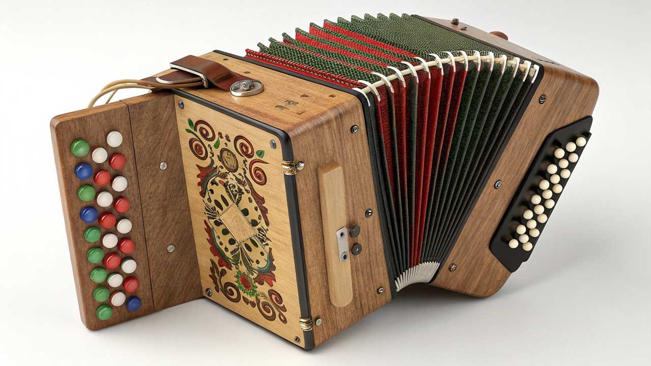 Alat Musik Akordeon Kancing