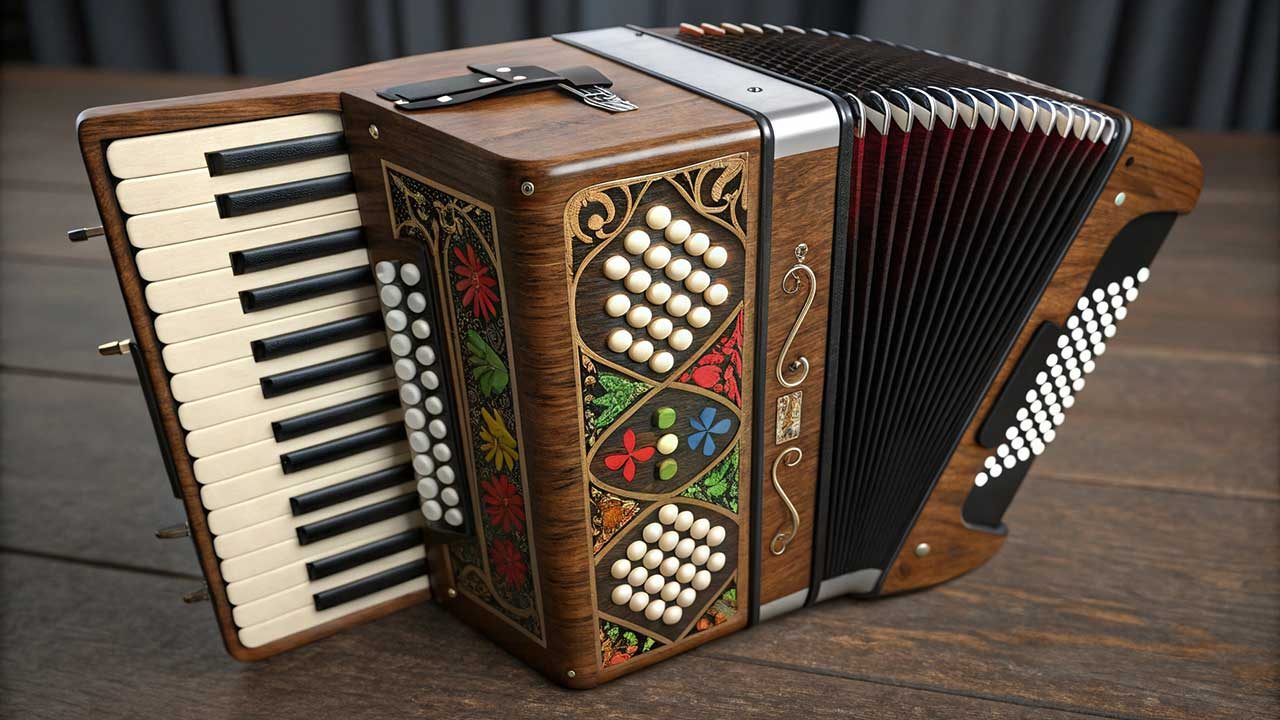 Alat Musik Akordeon Piano