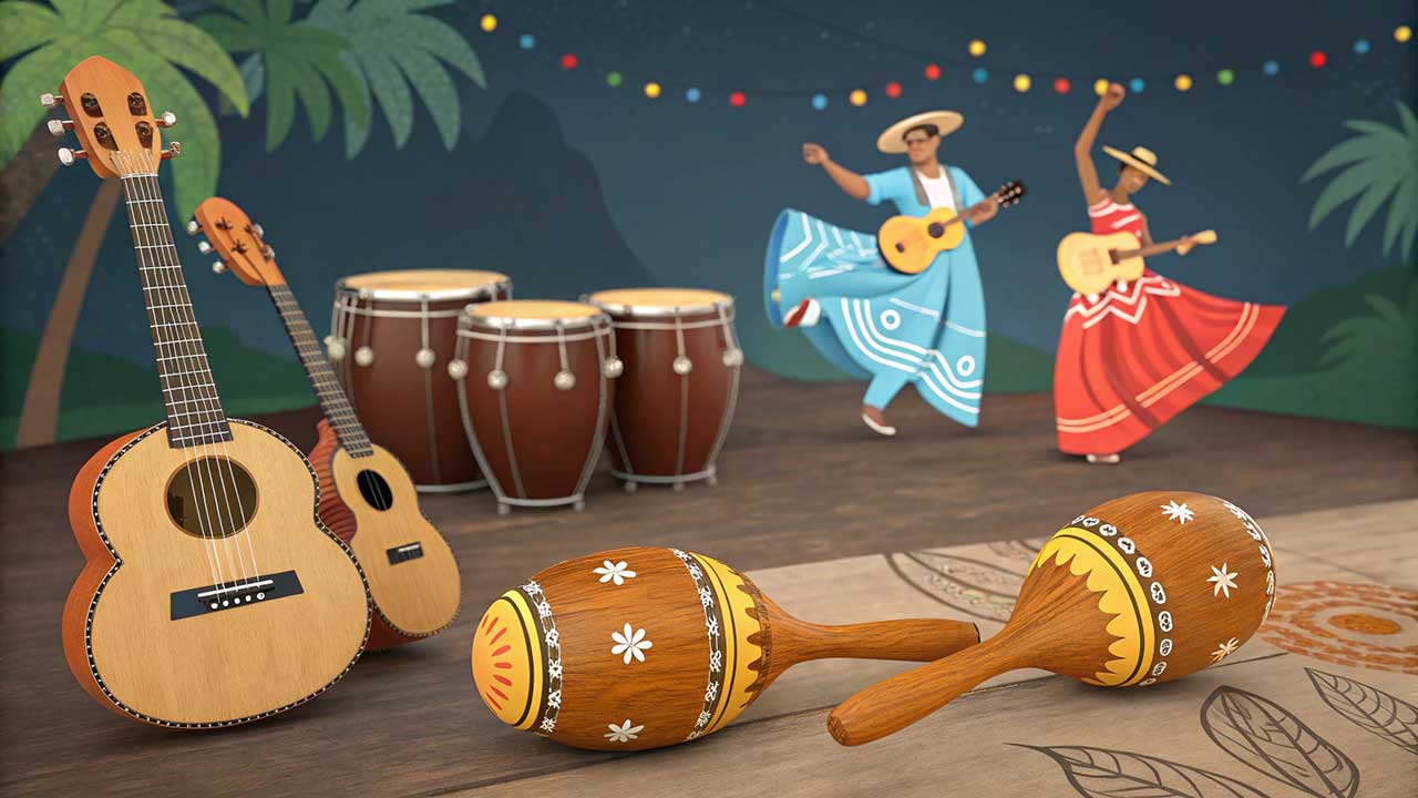 Marakas dalam Musik Rakyat dan Tradisional Amerika Latin