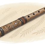 ilustrasi Serunai Dayak