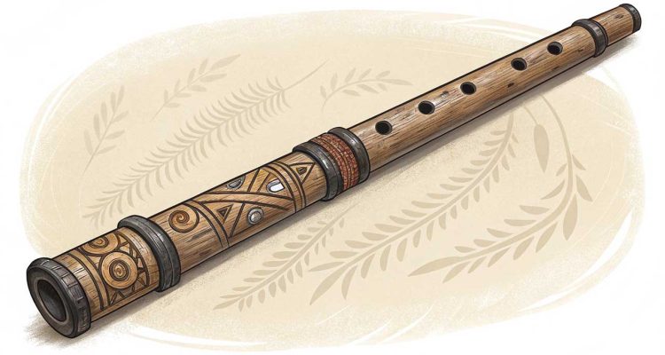 ilustrasi Serunai Dayak