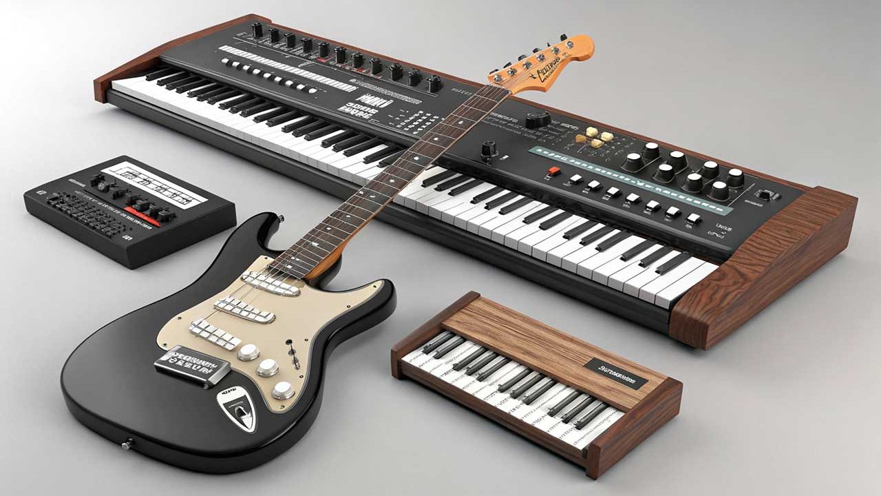 Alat Musik Elektrofon Gitar Listrik