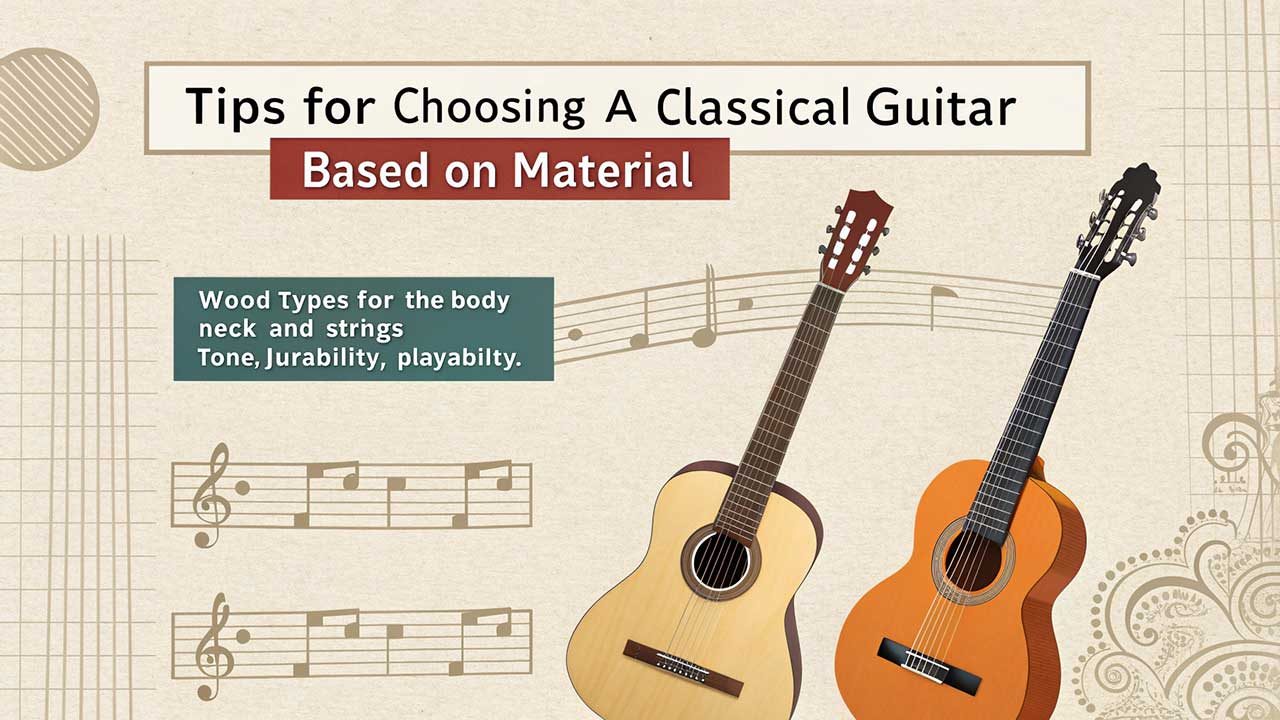 Tips Memilih Gitar Klasik Berdasarkan Material
